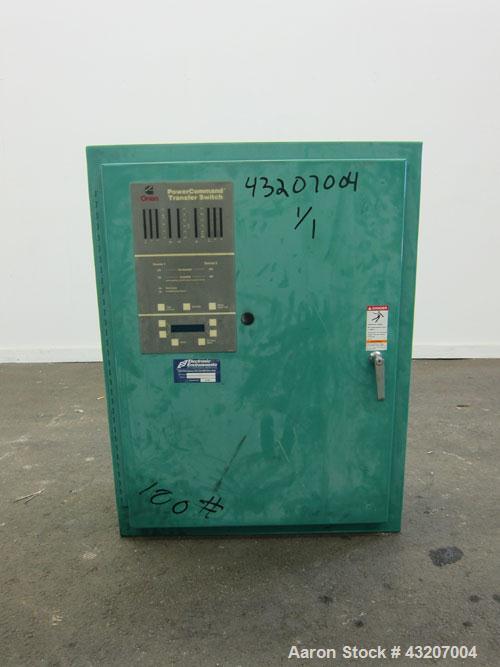 Used- Cummins / Onan Power Command Automatic Transfer Switch, 150 Amp, Model OTPCB-4487379, serial# H000141402. 4 Pole, 3/60...