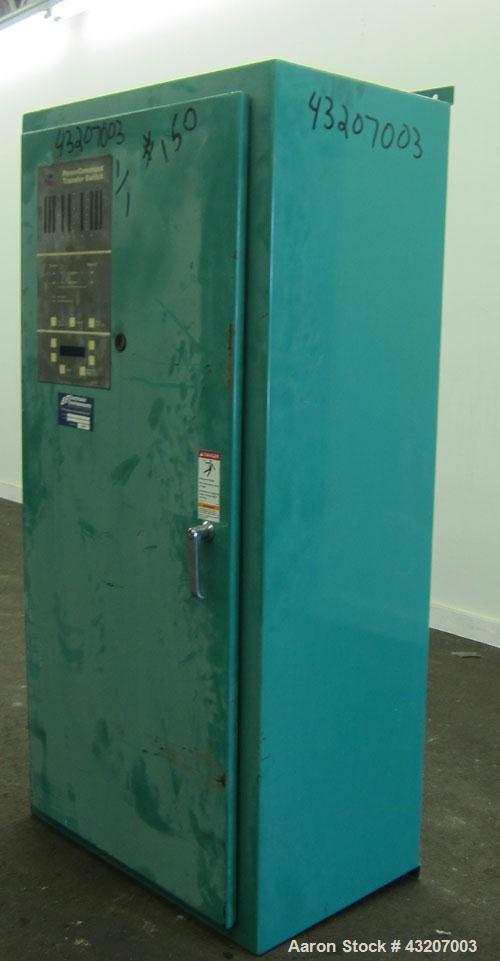 Used Cummins / Onan Power Command Automatic Transfer Switch, 400 Amp, Model OTPCC-4487380, serial# H000141415. 4 Pole, 3/60/480 Volt.