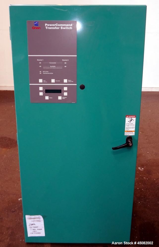 Used Cummins/Onan 400 Amp Power Command Transfer Switch, model OTPCC-4965263, serial# H010276815, 3-pole, 3/60/208 volts