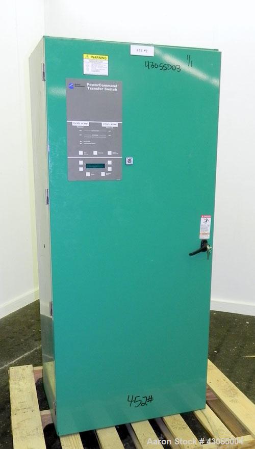 Used Cummins Power Command Automatic Transfer Switch, 800 Amp, model OTPCD-5707325, SN-B050748000. 3 pole, nema 1, 3/60/480V.