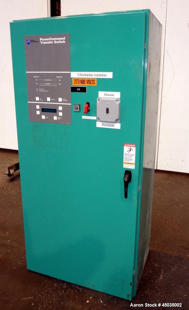 Used Cummin / Onan 400 Amp Automatic Transfer Switch, Model OTPC400-574. 480/60/3.  UL Listed, type 1 enclosure.  Serial #J030555958.