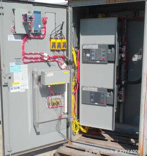 Used Cutler Hammer Automatic Transfer Switch, model ATVISPC41200BRU, 1200 amps, 4 pole, 3/60/208 volt.