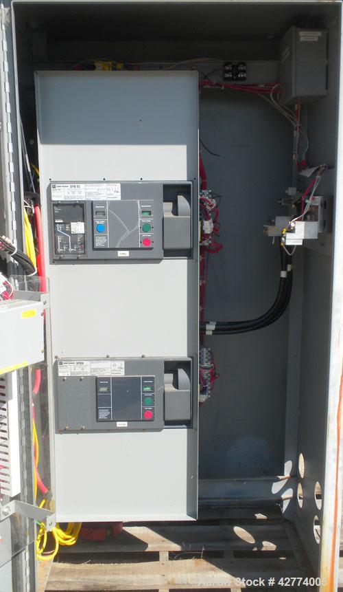 Used Cutler Hammer Automatic Transfer Switch, model ATVISPC41200BRU, 1200 amps, 4 pole, 3/60/208 volt.