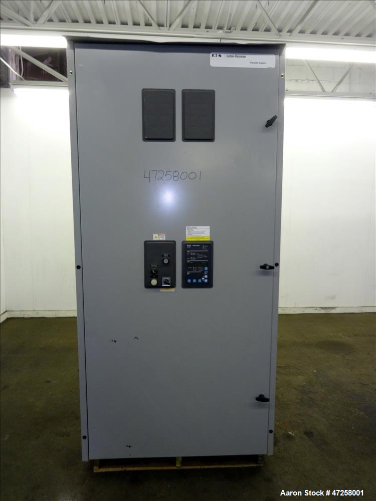 Used Eaton Floor-Standing Magnum Fixed Mount Automatic Transfer Switch, 3200 amp. Cutler Hammer ATC-600 programmable microprocessor-based logic controller. Nema type 1 enclosure. 3/50/60hz, 120-600 v...