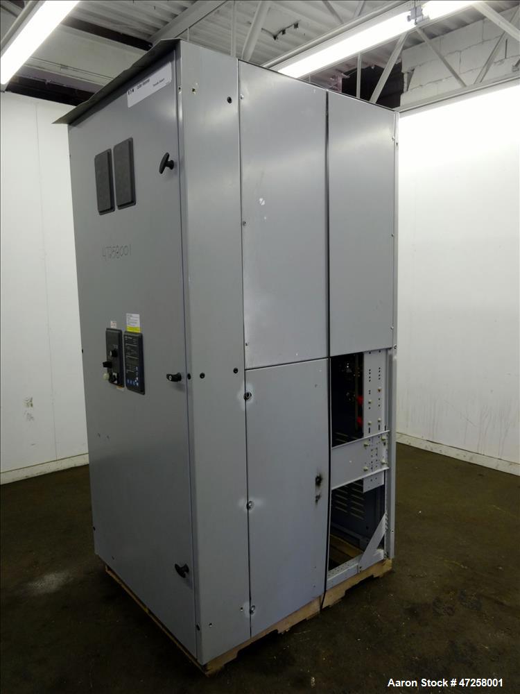 Used Eaton Floor-Standing Magnum Fixed Mount Automatic Transfer Switch, 3200 amp. Cutler Hammer ATC-600 programmable microprocessor-based logic controller. Nema type 1 enclosure. 3/50/60hz, 120-600 v...