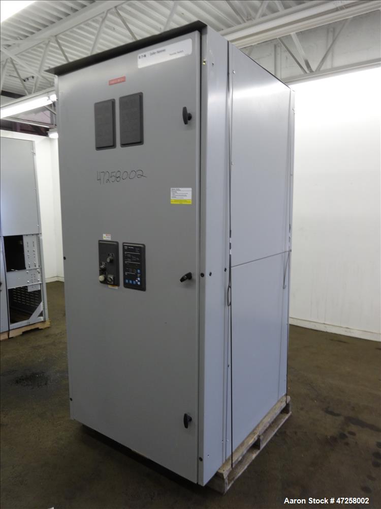Used Eaton Floor-Standing Magnum Fixed Mount Automatic Transfer Switch, 3200 amp. Cutler Hammer ATC-600 programmable microprocessor-based logic controller. Nema type 1 enclosure. 3/50/60hz, 120-600 v...