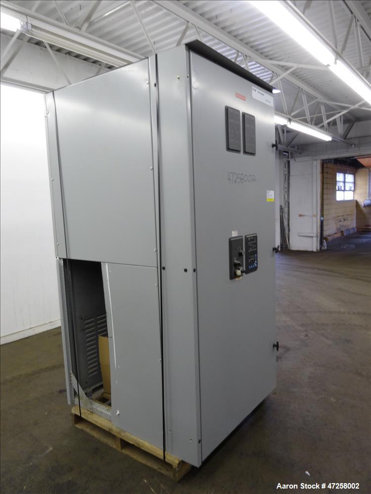 Used- Eaton Floor-Standing Magnum Fixed Mount Automatic Transfer Switch, 3200 amp. Cutler Hammer ATC-600 programmable microp...