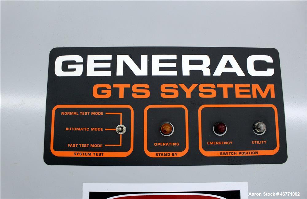 Used Generac Transfer Switch, Model 1706630200, 600 amp, system voltage 277/480, serial# 77943.