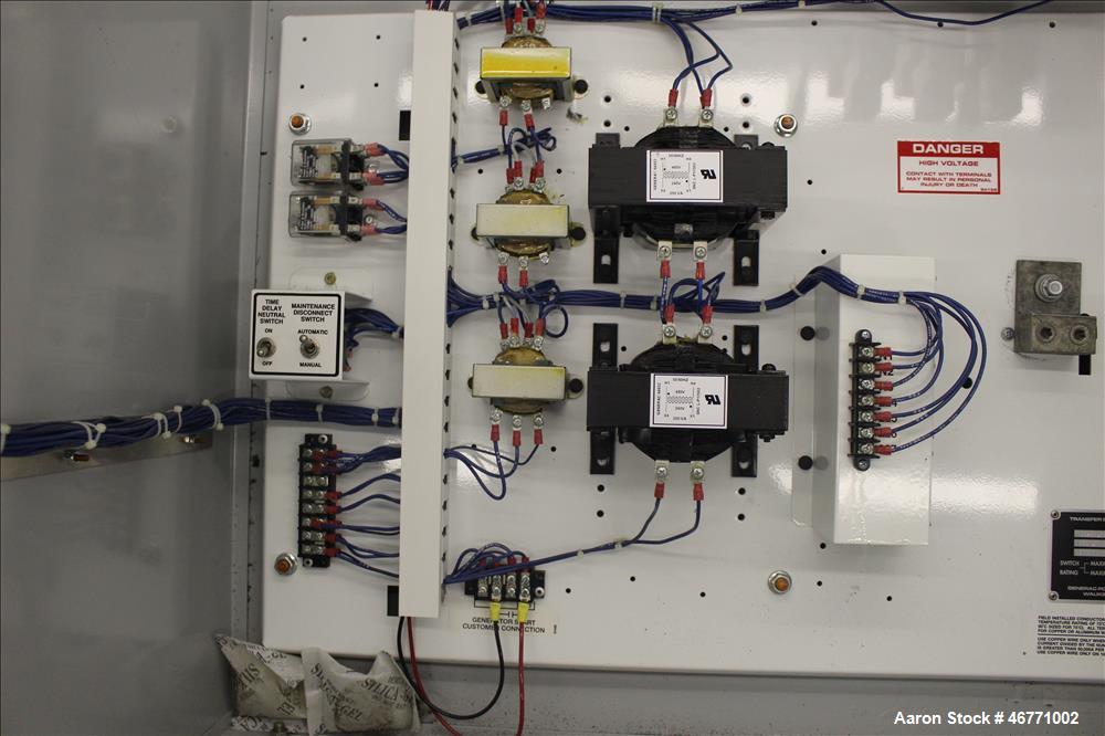 Used Generac Transfer Switch, Model 1706630200, 600 amp, system voltage 277/480, serial# 77943.