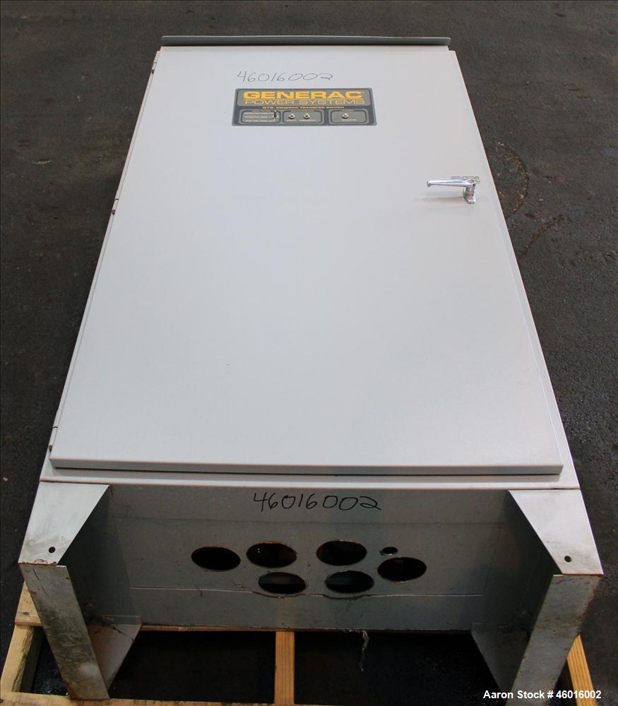 Used Generac 800 Amp Automatic Transfer Switch, Model 8245610100. NEMA 12 enclosure 3/60/120/208V. Year 2007.