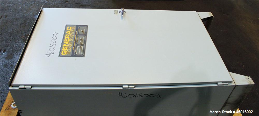 Used Generac 800 Amp Automatic Transfer Switch, Model 8245610100. NEMA 12 enclosure 3/60/120/208V. Year 2007.