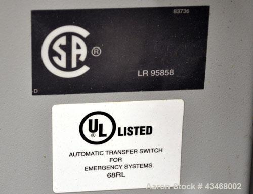 Used Generac Power Systems HTS Transfer Switch, Model HTSN300J3. 300 Amps, 480 volts.