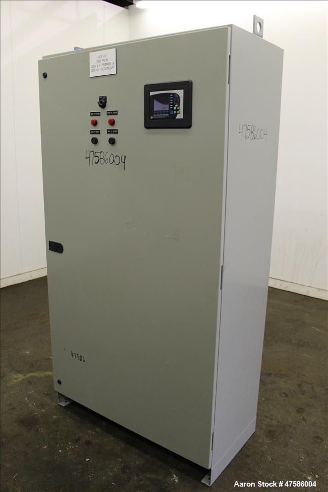 Used GE ATS Automatic Transfer Switch, Model Z1OM3S1AD40XXS4XXX. 1200 Amp. 3/60/120/208 Volt. GE multilin MX350 auto transfer controller. Nema 1 enclosure. Serial# 1584637-1.