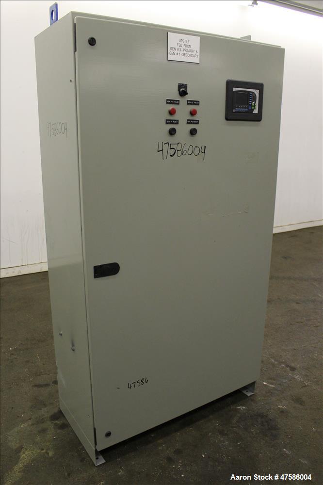 Used GE ATS Automatic Transfer Switch, Model Z1OM3S1AD40XXS4XXX. 1200 Amp. 3/60/120/208 Volt. GE multilin MX350 auto transfer controller. Nema 1 enclosure. Serial# 1584637-1.