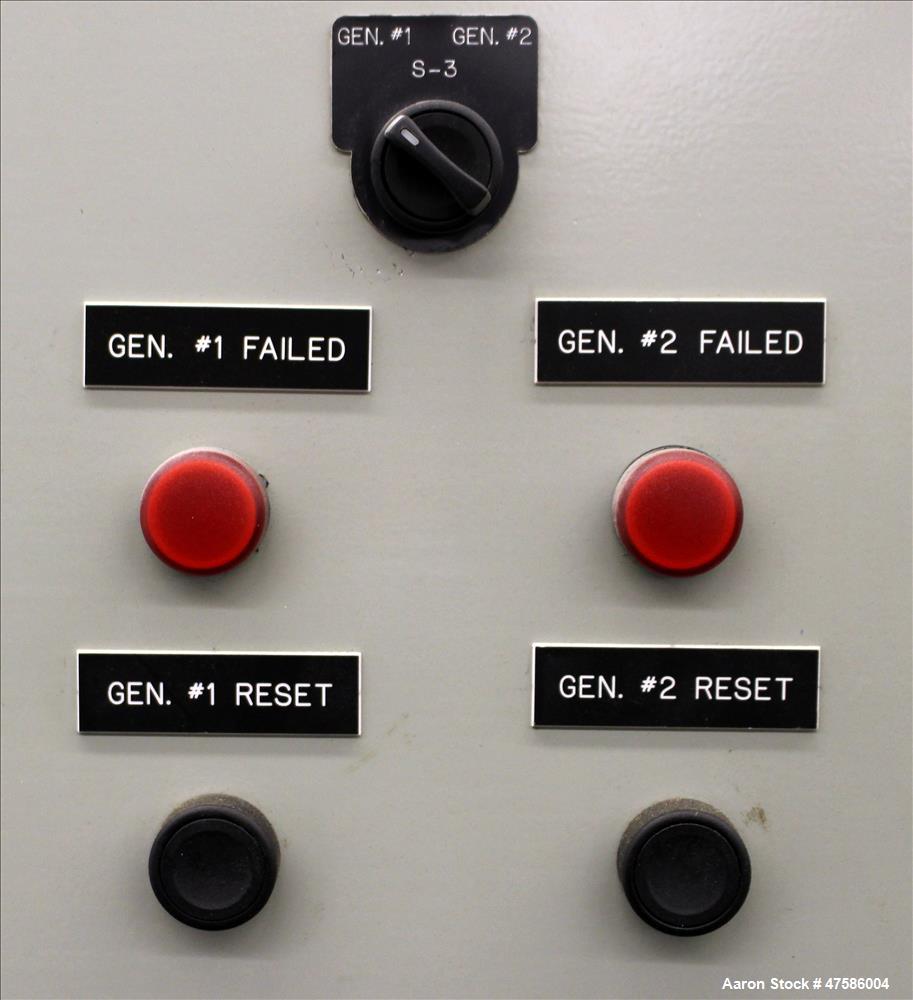 Used GE ATS Automatic Transfer Switch, Model Z1OM3S1AD40XXS4XXX. 1200 Amp. 3/60/120/208 Volt. GE multilin MX350 auto transfer controller. Nema 1 enclosure. Serial# 1584637-1.