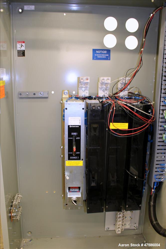 Used GE ATS Automatic Transfer Switch, Model Z1OM3S1AD40XXS4XXX. 1200 Amp. 3/60/120/208 Volt. GE multilin MX350 auto transfer controller. Nema 1 enclosure. Serial# 1584637-1.