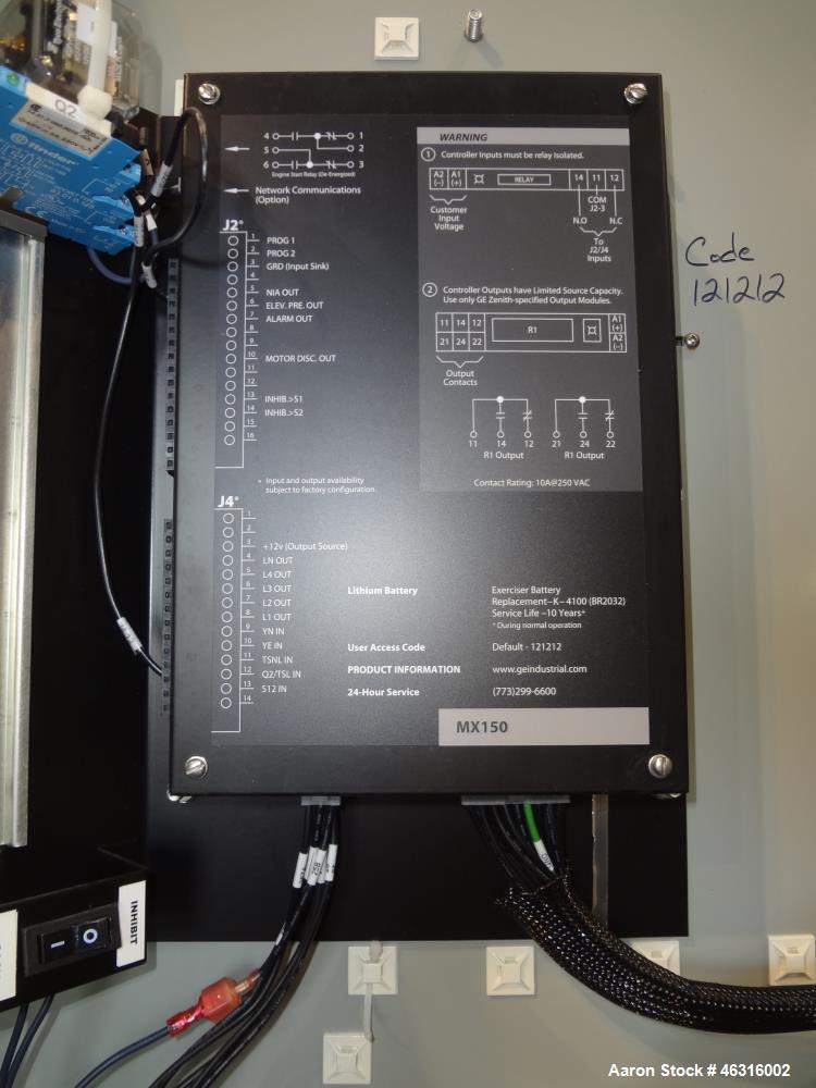 Used GE Zenith Controls Automatic Transfer Switch, Model ZG1DA16031-07E602X, 1600 amp, 3/60/277/480 volt. Serial #1562147.