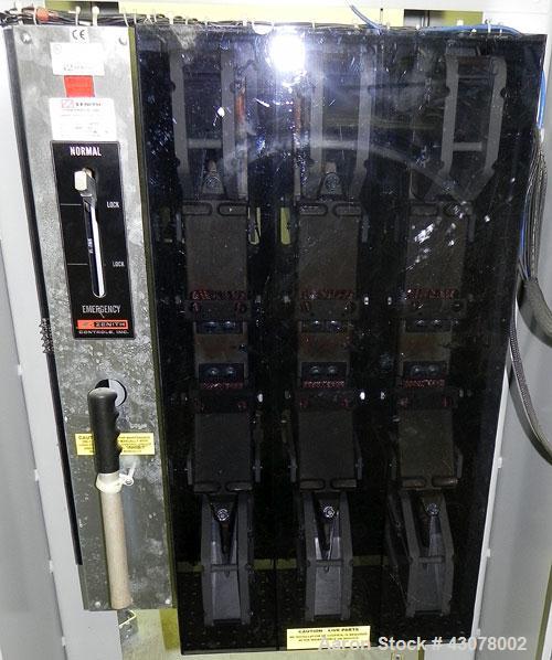 Used GE Zenith Controls 1600 Amp Transfer Switch, Model ZTGK160EC-7.  3/60/277/480 volt.