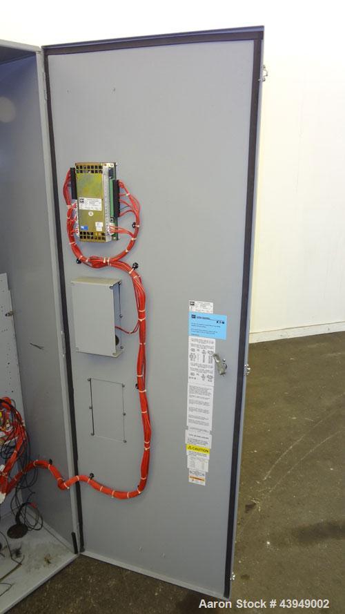 Used Cutler-Hammer 800 Amp Transfer Switch. Cat.# ATVAMDC30800BRU, style 68C8420G58. 3/60/208 Volts. Type 3R enclosure.