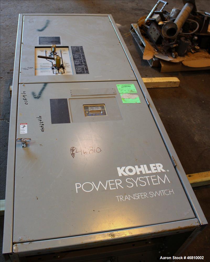 Used- Kohler 800 Amp ATS, Bypass Isolation Automatic Transfer Switch