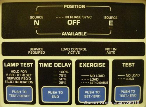 Used Kohler Transfer Switch, 200 Amp, Single Phase 240 Volt, Model KCT-AFNA-0200S. Nema type 1 enclosure. Built 2003.