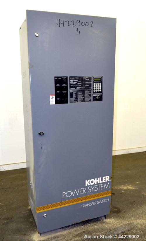 Used Kohler 1200 Amp Automatic Tranfer Switch. Model ZCS-568341-1200. 3/60/208 Volts, Nema 1 enclosure.