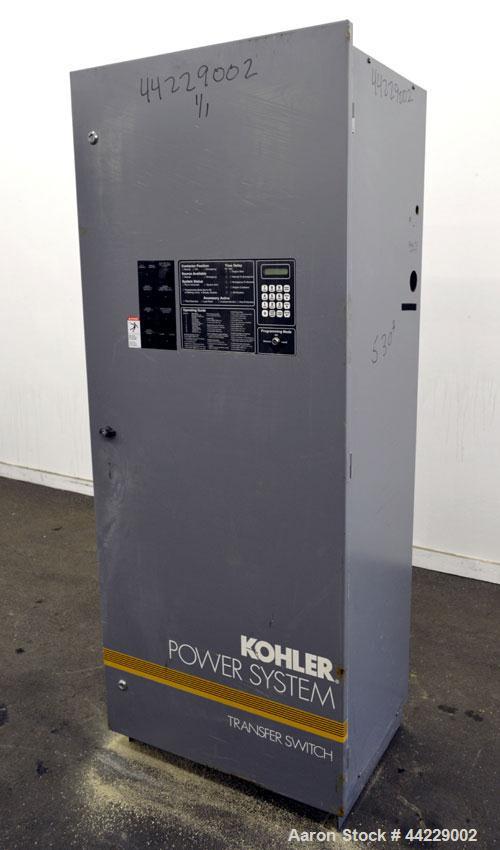 Used Kohler 1200 Amp Automatic Tranfer Switch. Model ZCS-568341-1200. 3/60/208 Volts, Nema 1 enclosure.
