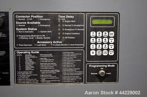 Used Kohler 1200 Amp Automatic Tranfer Switch. Model ZCS-568341-1200. 3/60/208 Volts, Nema 1 enclosure.