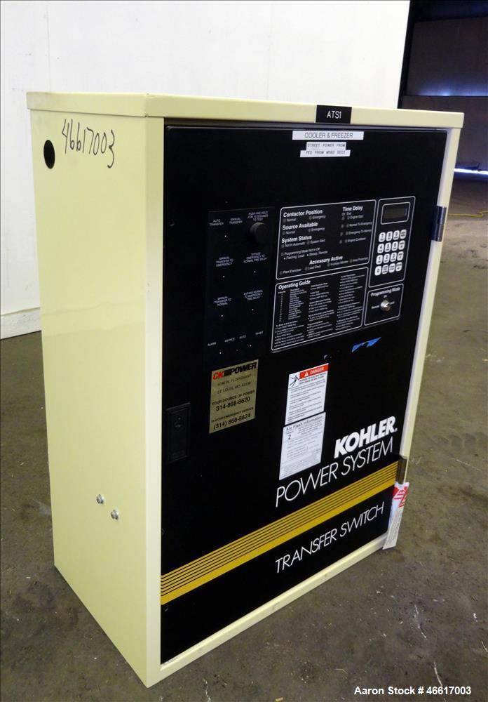Used Kohler Automatic Transfer Switch, Part# K-566341-104, 104 Amp. 3/60/480 Volt. Serial# K88038.