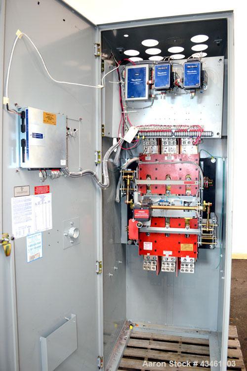 Used Russelectric Model 2000 Automatic Transfer Switch Control System. 2000 Amps, 3 wire, 3 phase, 60 Hz. Serial# 28553-1A. UL Listed.