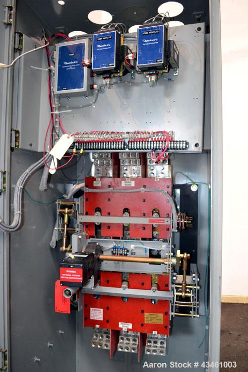 Used Russelectric Model 2000 Automatic Transfer Switch Control System. 2000 Amps, 3 wire, 3 phase, 60 Hz. Serial# 28553-1A. UL Listed.