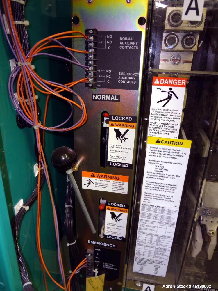 Used Cummins/Onan Automatic Transfer Switch, Model OTE-3369913. 1200 Amp. 3/60/480 volt. Serial# D990901926.