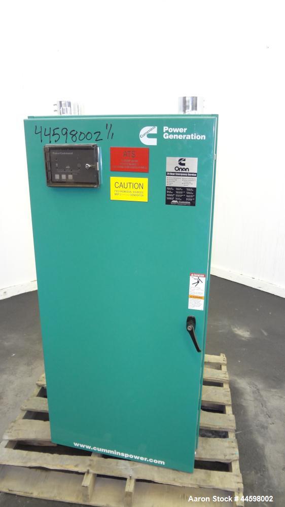 Used Cummins / Onan 400 Amp Automatic Transfer Switch, Model OTECC-7174604, serial #F080189172. 3/60/480V. Type 1 enclosure.