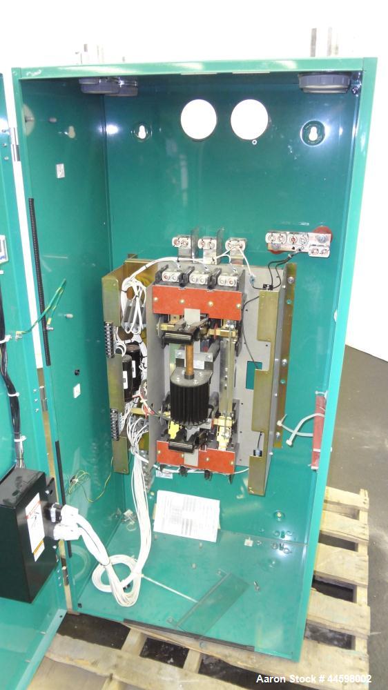 Used Cummins / Onan 400 Amp Automatic Transfer Switch, Model OTECC-7174604, serial #F080189172. 3/60/480V. Type 1 enclosure.