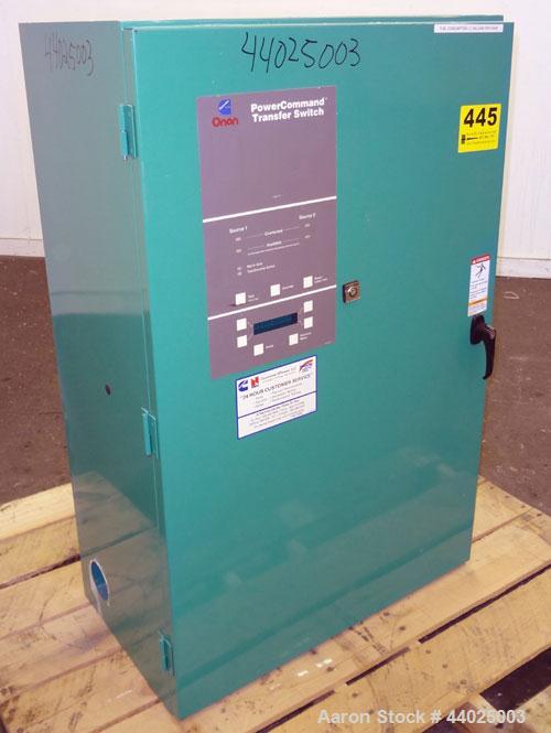 Used Cummins / Onan Power Command Automatic Transfer Switch, 260 Amp, Model OTPCB-4489083, Serial #J000161854. 4 Pole, 3/60/208 Volt.