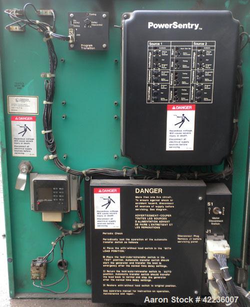 Used Onan Transfer Switch, 125 amp, 3/60/440/480V, model OTCU125G21G, serial #D890224511.