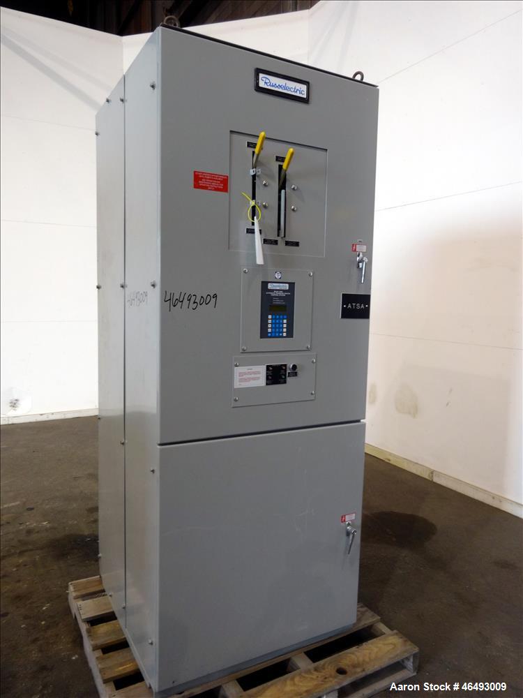 Used Russelectric Dual Operator Automatic Transfer Switch, Model RTBDNB-8004CEF. 800 Amp. Russelectric Model 2000 control system. 3/60/277/480V. Serial# 26698-1C & D.
