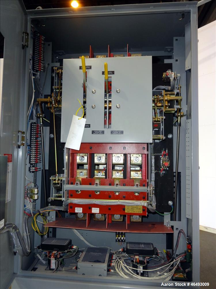 Used Russelectric Dual Operator Automatic Transfer Switch, Model RTBDNB-8004CEF. 800 Amp. Russelectric Model 2000 control system. 3/60/277/480V. Serial# 26698-1C & D.