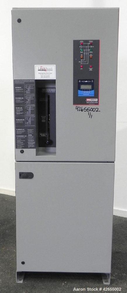 Used Zenith Entelli-Switch 250 Automatic Transfer Switch, Model ZBTSDL22EC-5, Serial #1328657, 480V, 225 Amps, 3 Phase, 60 Hz., Built 2000