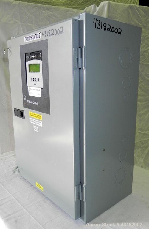 Used Zenith 100 Amp Automatic Transfer Switch, Model ZG2SA01021-02. 1/60/120/240 Volts. Nema 1 enclosure. Year 2005.