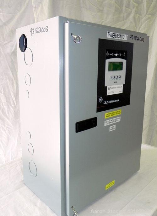 Used Zenith 100 Amp Automatic Transfer Switch, Model ZG2SA01021-02. 1/60/120/240 Volts. Nema 1 enclosure. Year 2005.