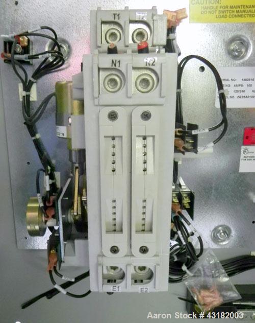 Used- Zenith 100 Amp Automatic Transfer Switch, Model ZG2SA01021-02. 1/60/120/240 Volts. Nema 1 enclosure. Year 2005.