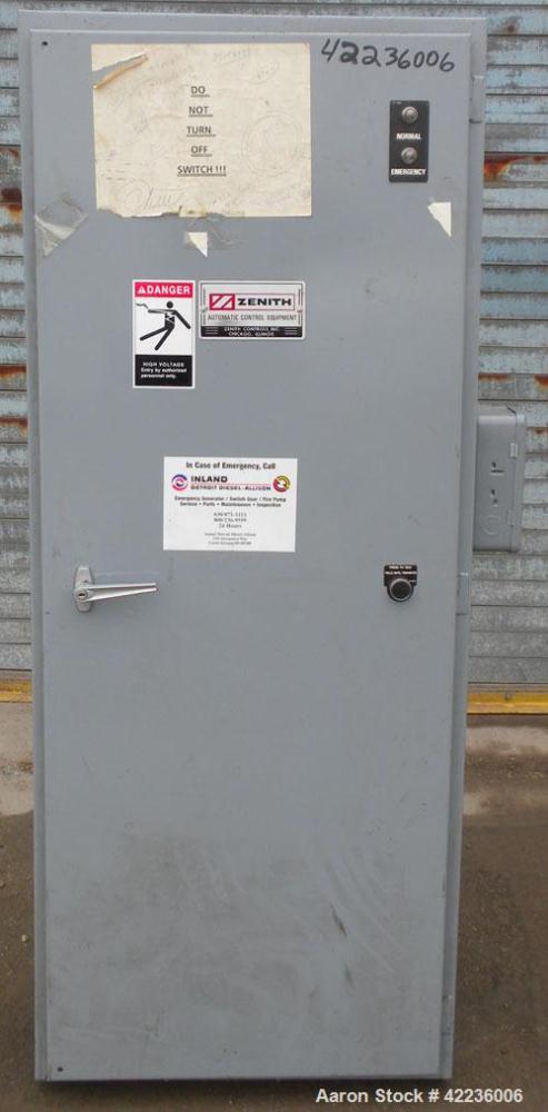 Used Zenith Controls Automatic Transfer Switch, 400 amp, 3/60480V, model ZTS41EC-7AAAAELLPTUW, serial #169171.