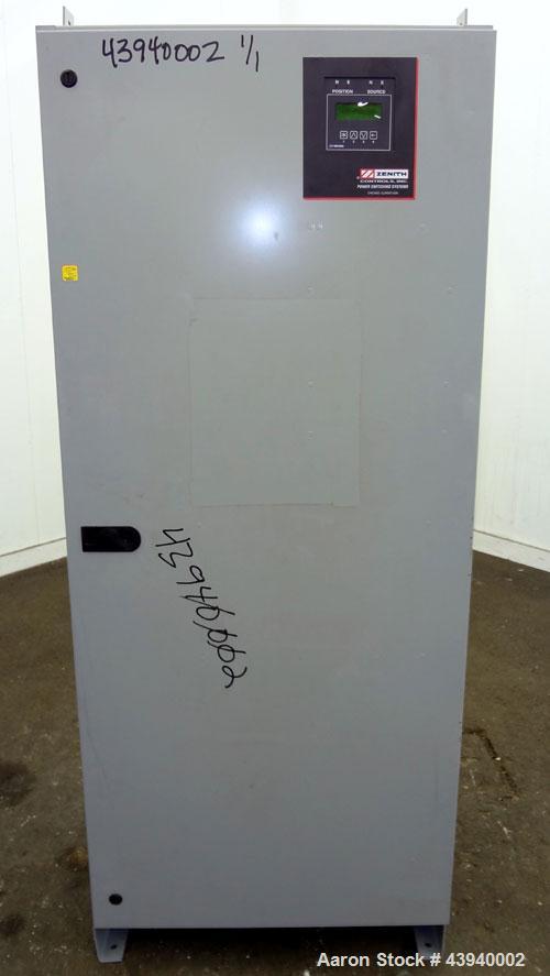 Used Zenith Controls Automatic Transfer Swtich, 1200 Amp, Model ZTSC120EC-7, Serial# 1316188.1.3. System volts 277/480. 3/60/480 volt. Type 1 enclosure, UL listed.