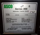 Used Asco Series 300 150 Amp Automatic Transfer Switch. Catalog#D00300030150N10C, 3/60/480 volt. Nema 1 enclosure, UL approved..