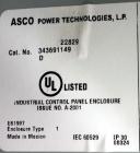 Used Asco 300 Series Power Transfer Switch, 400 Amps, 3/50-60/208 volts. Cat# E00300030400C10C, UL Listed, type 1 enclosure.