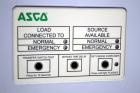 Used Asco 300 Series Automatic Transfer Switch, 400 Amps, Catalogue# E00300030400C10C. 3/60/208 volt. UL Listed type 1 enclosure. Includes a Transtector Apex series Superior Surge Suppression.