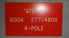 Used GE-Zenith 600 Amp Automatic Transfer Switch, Model ATS100312BD01, 3/60/480V. 4-pole. Year 2009.