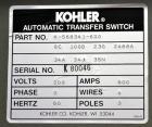 Used Kohler Automatic Transfer Switch, Part# K-568341-600. 600 Amps, 3/60/208 volt.
