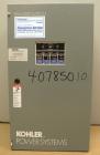 Used- Kohler Transfer Switch, 200 Amp, Single Phase 240 Volt, Model KCT-AFNA-0200S. Nema type 1 enclosure. Built 2003.